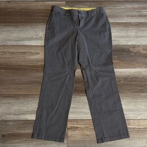Gray Casual Chino Pants - Classic Straight Fit